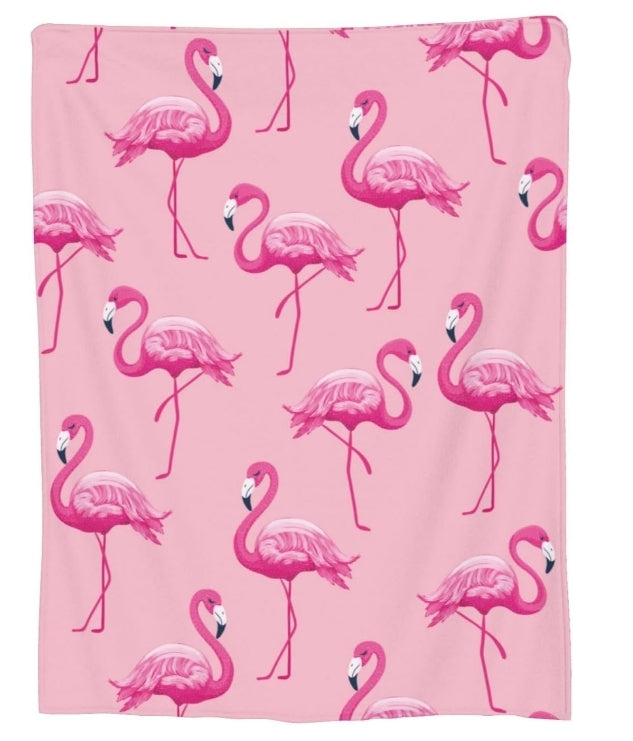 Pink Flamingo Blanket