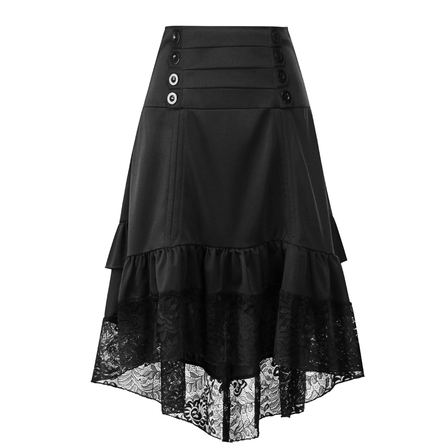 Womens Asymmetrical Lace Skirts