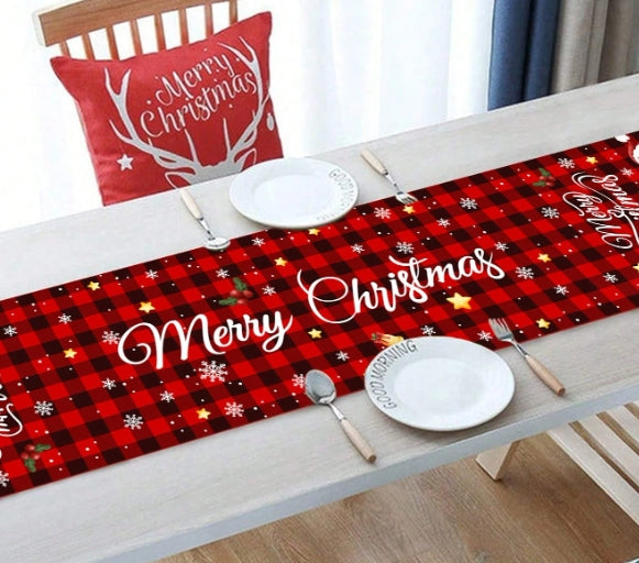 Christmas Print Table Runner