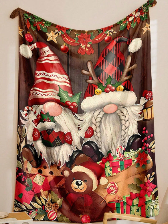 Fashionable And Casual Christmas Print Home Blanket