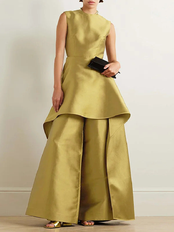 Casual Fashion Sleeveless Ruffle Jumpsuit