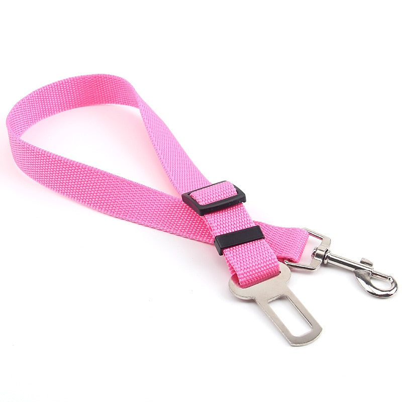 Safety Seat Belt Of Dog Pet Car Safety Harness Restraint Lead Adjustable Travel Clip New 2024 - $5.49