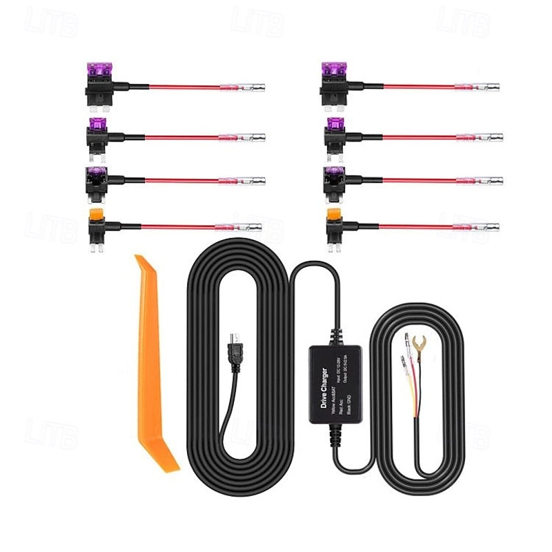 Dash Cam Hardwire Kit Safe Metal Mini USB Hard Wire Kit Wide Compatibility Scratch Resistant for Navigator 2024 - GBP £18