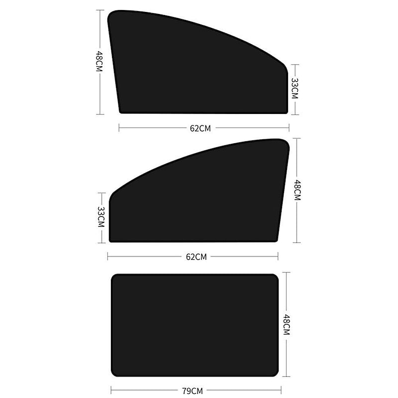 4pcs Magnetic Car Side Window Sunshade Cover Sun Visor Summer Protection Window Curtain for Front Rear Black Auto Accessories 2024 - $14.99