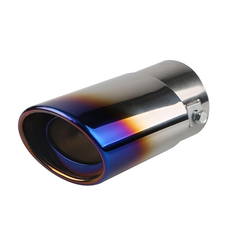 Stainless Steel Car Exhaust Tip. Universal Car Exhaust Pipe Modification Tail Throat Tail Pipe. Steel Exhaust Tips Chrome-Plated Finish Tailpipe 2024