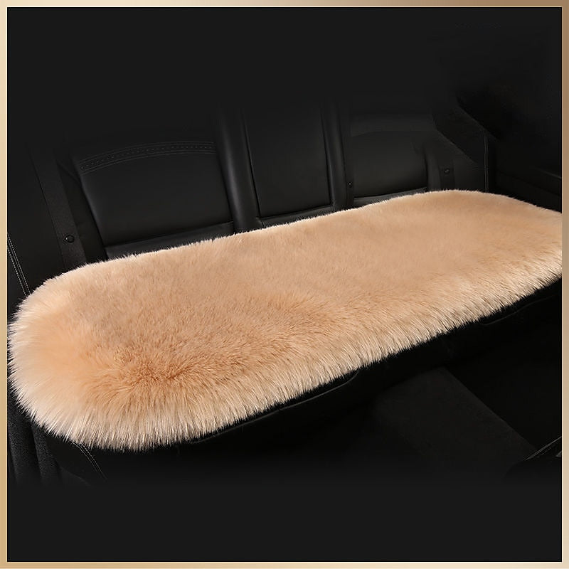 New Fur Car Seat Covers Fiber Faux Auto Seats Cushion Long Plush Winter Warm Seats Mats Universal 12 Colors 2024 - $31.99