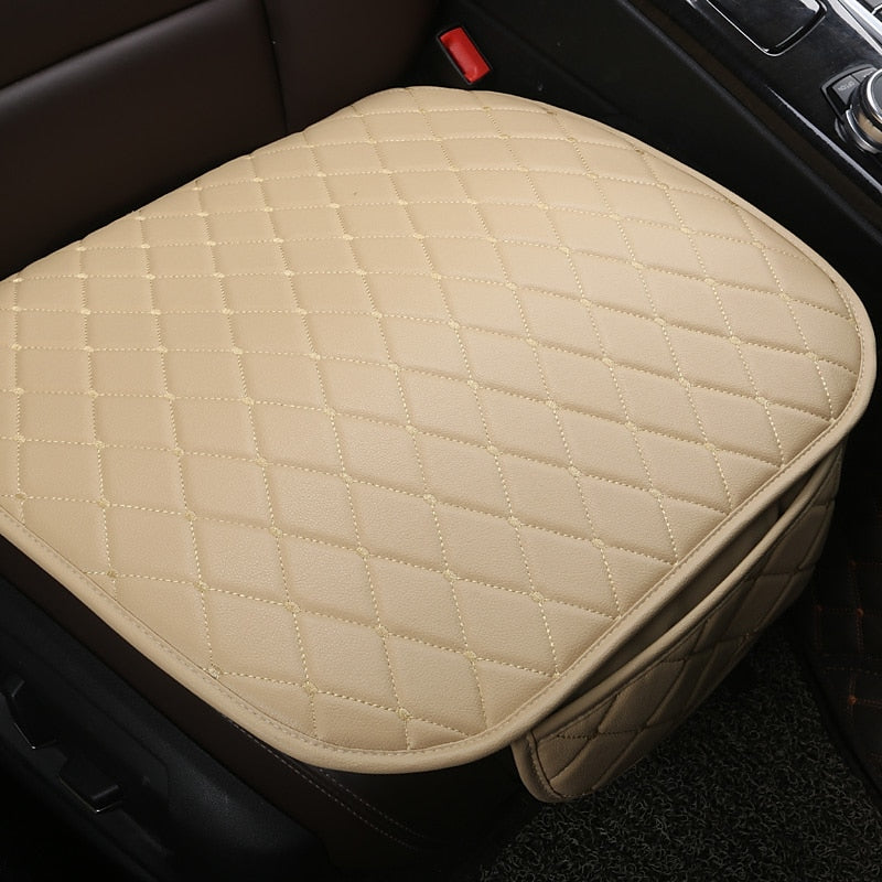 StarFire Fashion 2022 Stylish PU Leather Car Seat Cover Universal Auto Interior Car Front Rear Back Cushion Protector Four Season Accessories Interior