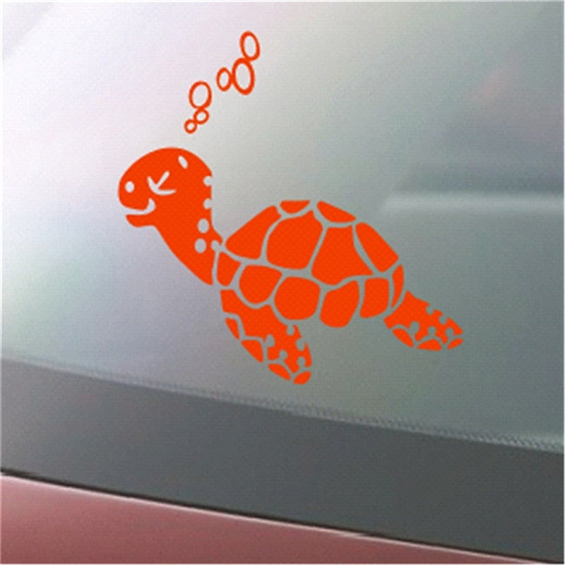 2PcsCute Turtle Car Sticker. Car Landscaping Decoration Sticker 2024 - GBP £5