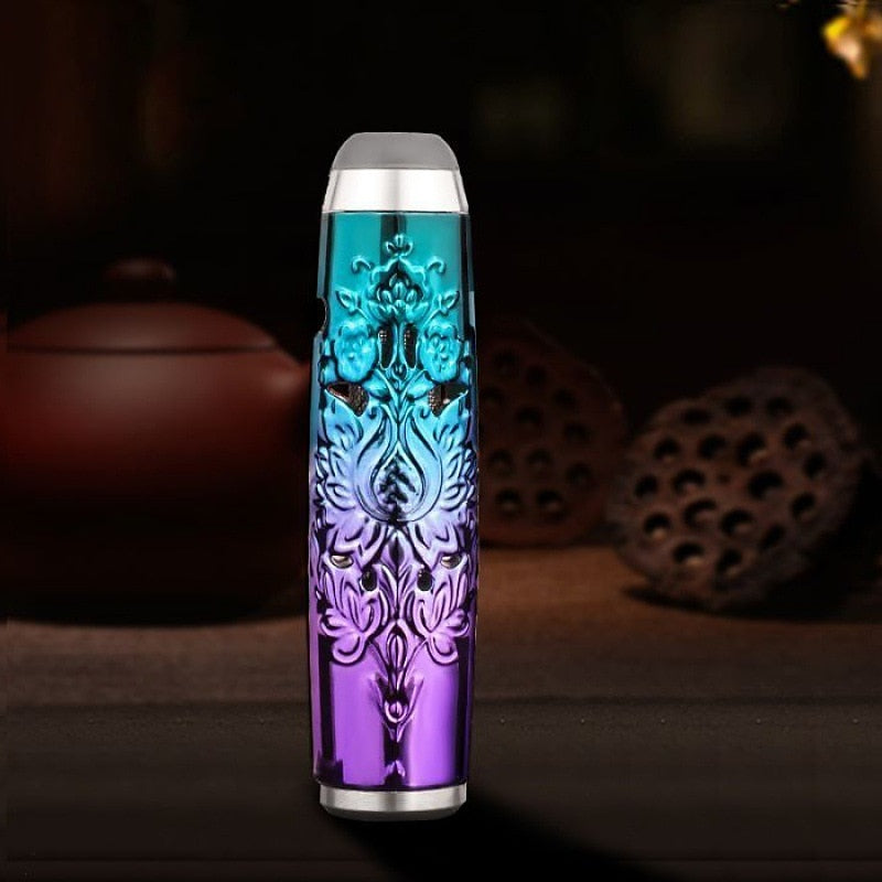 New Portable engraved printed ashtray pipe in-car smoking to prevent ash drop storage device Apply to Coarse/Medium/fine smoke 3 in 1) 2024 - $8.99