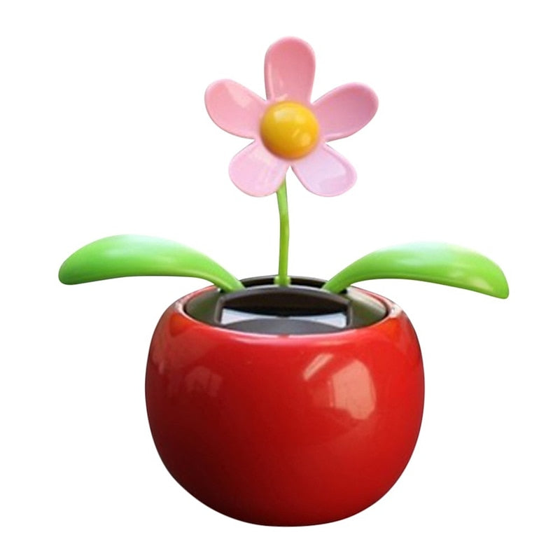2PCS New FashionSolar Powered Dancing Swinging Animated Flower Toy Car Styling Home Decoration Ornament 2024 - $6.99