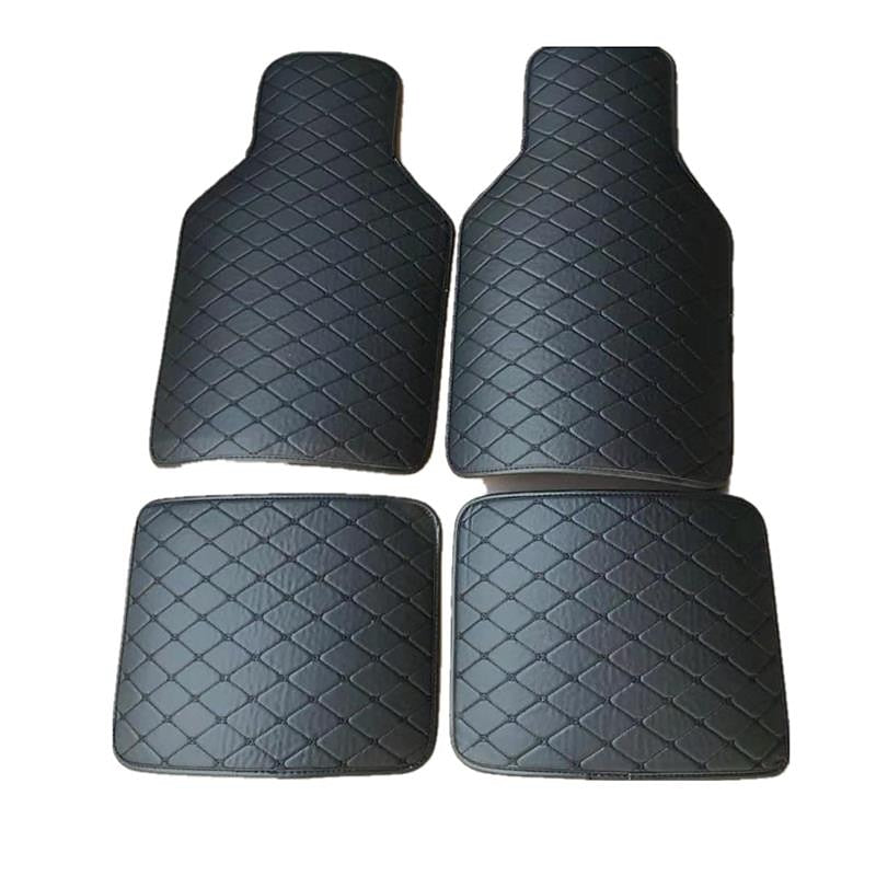 4pcs Car Floor Mats Universal Waterproof Front Rear Full Set Auto Rugs Leather Car Carpet Accessories Interior 2024 - $17.99