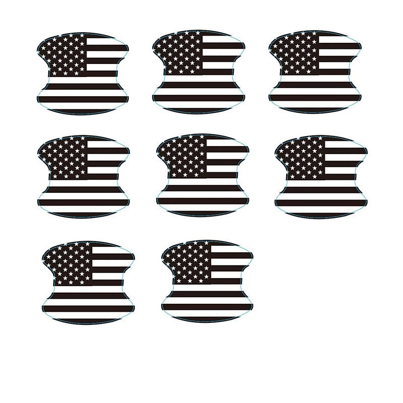 4/8pcs Car Door Handle American Flag Sticker American Celebration Festival Car Door Handle Flag Protection Sticker Prevent Body Scratch 2024 - GBP £0.