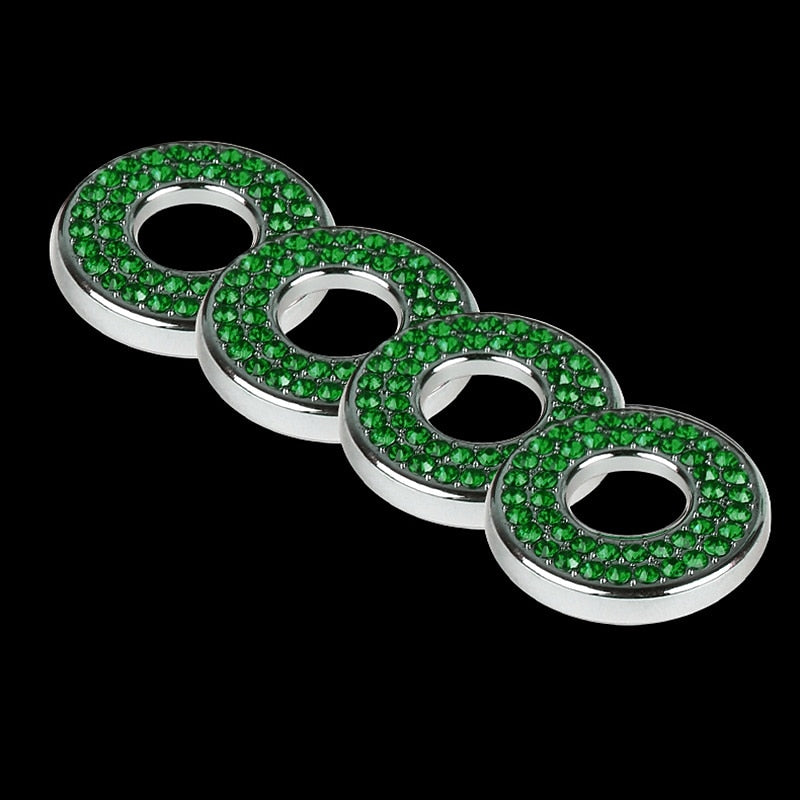 Bling Inner Car Door Lock Cover Sticker Rhinestones Pull Rod Bolt Decorations For C Class C200L GLC260 C260L Car Accessories For Women 2024 - $10.99