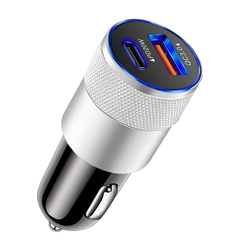StarFire 38W USB Car Charger Quick Charge 3.0 Type-C Fast Charging Phone Adapter For IPhone 14 13 12 11 Pro Max For Redmi/Huawei/Samsung 2024 - $8.99