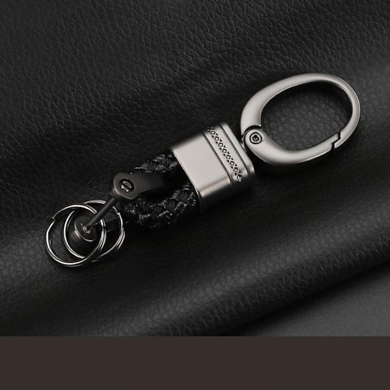 StarFire Car Key Holder Key Rings Key Chain Hand Woven Horseshoe Buckle Keychain Car Keyring Gift Creative Auto Accessories 2024 - $6.99