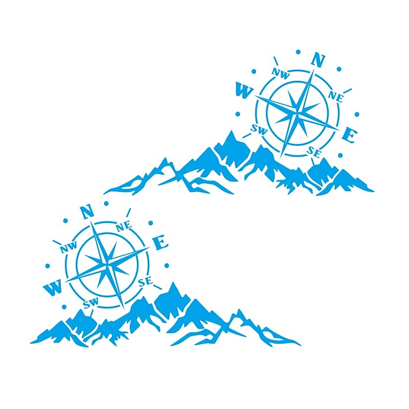 Doordash DIY Design Car Truck Decorative Stickers for SUV Mountain Adventurers Compass Cross-Country Rv Camper Car Accessories 2024 - $7.99