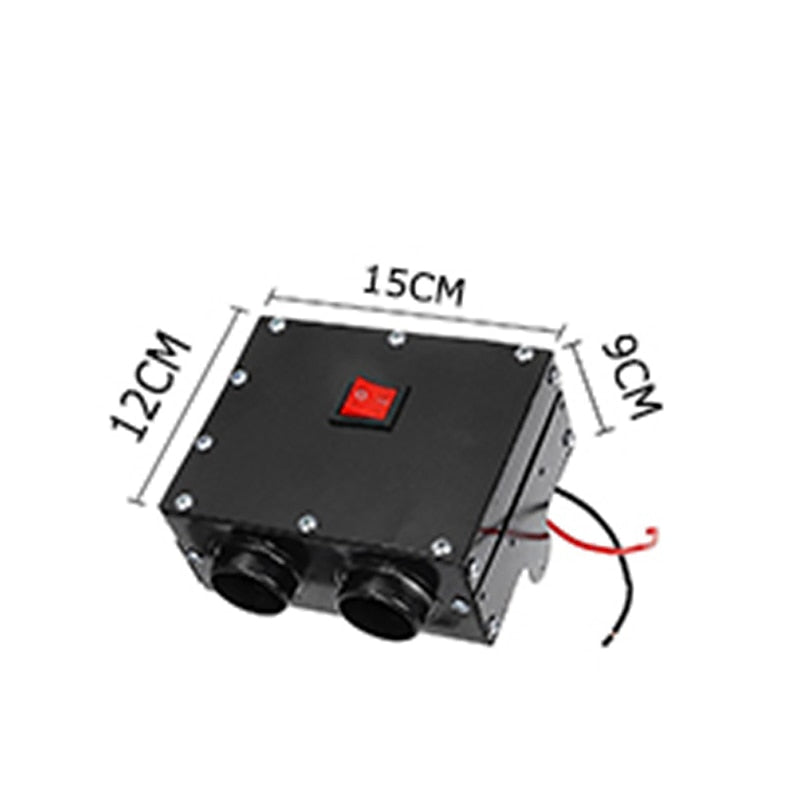 2 in 1 Portable Car Heater Windshield De-Icers Car Defogger Car Heater and Cooling Fan with Purification for Winter 2 Holes 12V 500W 2024 - $42.99