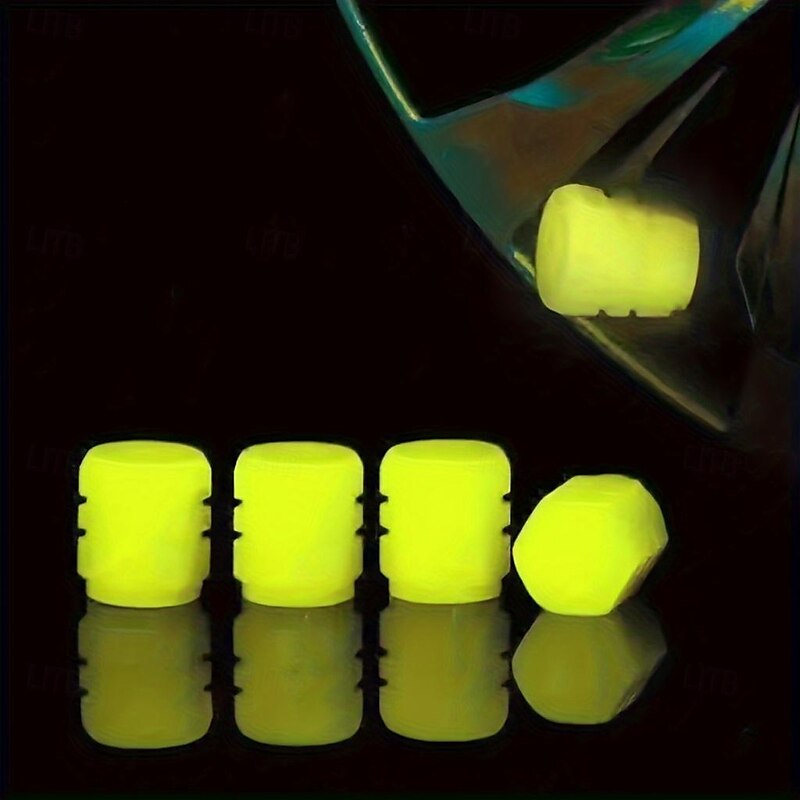 Starfire Car Luminous Valve Valve Green Pink Blue Yellow Car Tire Valve Cap Motorcycle Valve Core Glow 2024 - $11.99