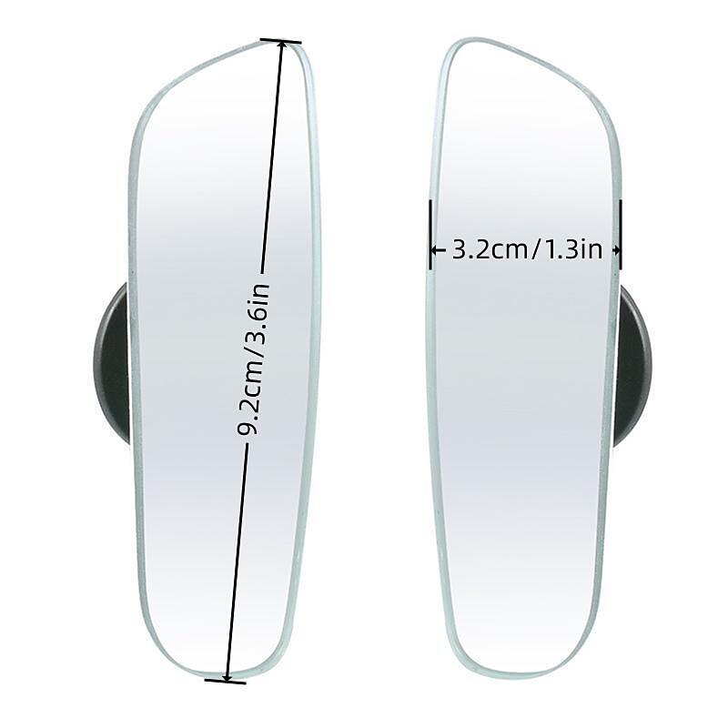 2PCS Wide Angle Reverse Mirror Blind Spot Car Rearview Mirror 360 Degree Car Mirror Auxiliary Mirror Blind Spot Mirro 2024 - $6.99