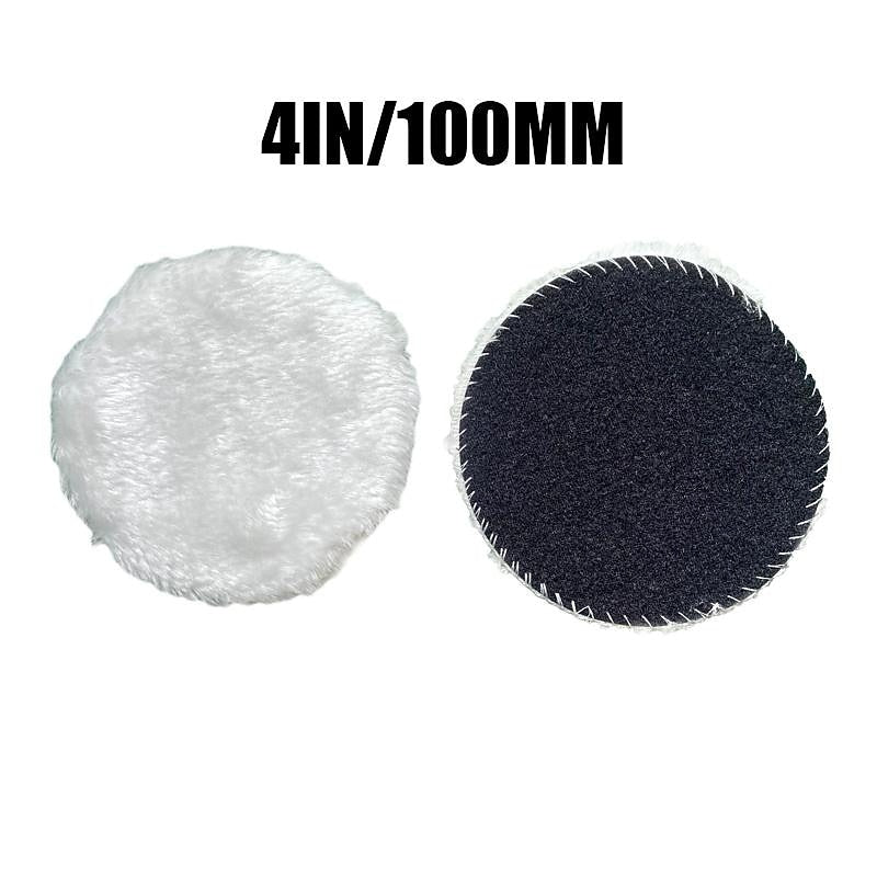 StarFire 10pcs/set 5 Sizes 3-7In Wool Polishing Disc Waxing Polishing Buffing Pads Car Paint Care Polisher Pads For Car Auto Washing Accessories 2024
