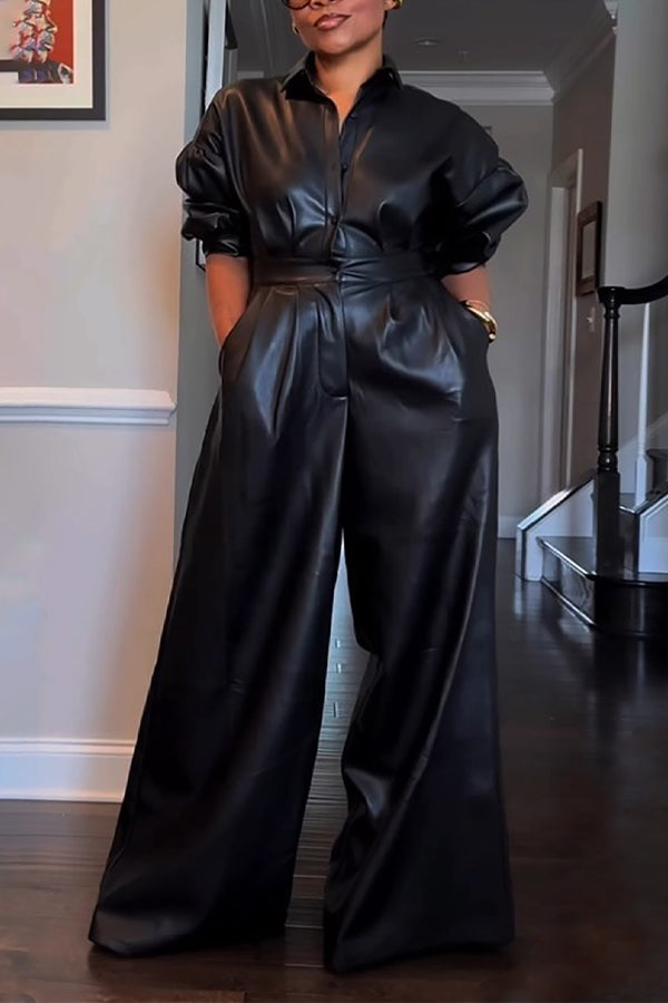 Stylish Batwing Sleeve Lantern Sleeve Jumpsuit