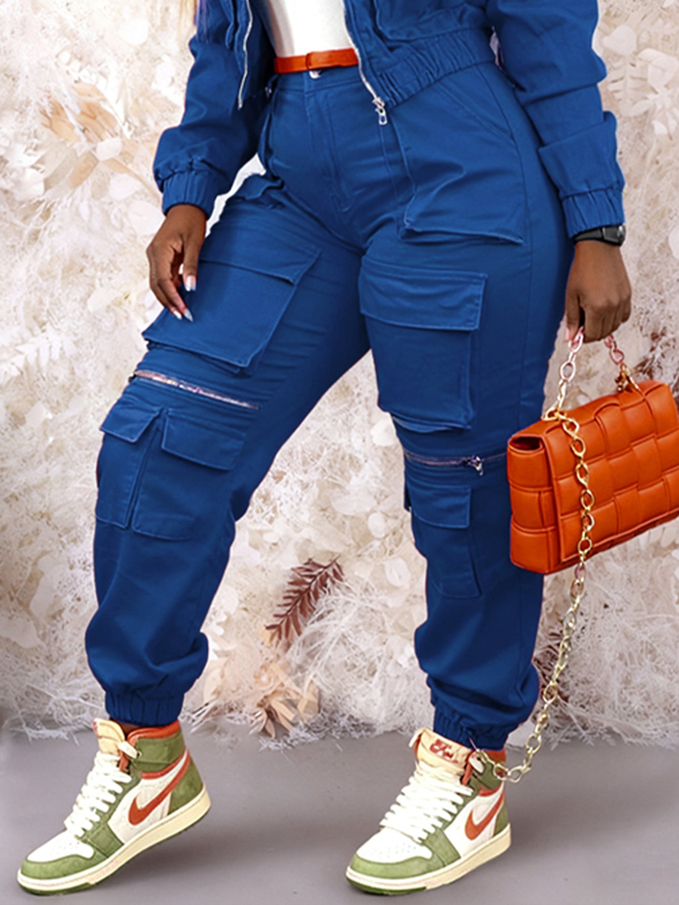 Casual Flap Pockets Cargo Joggers