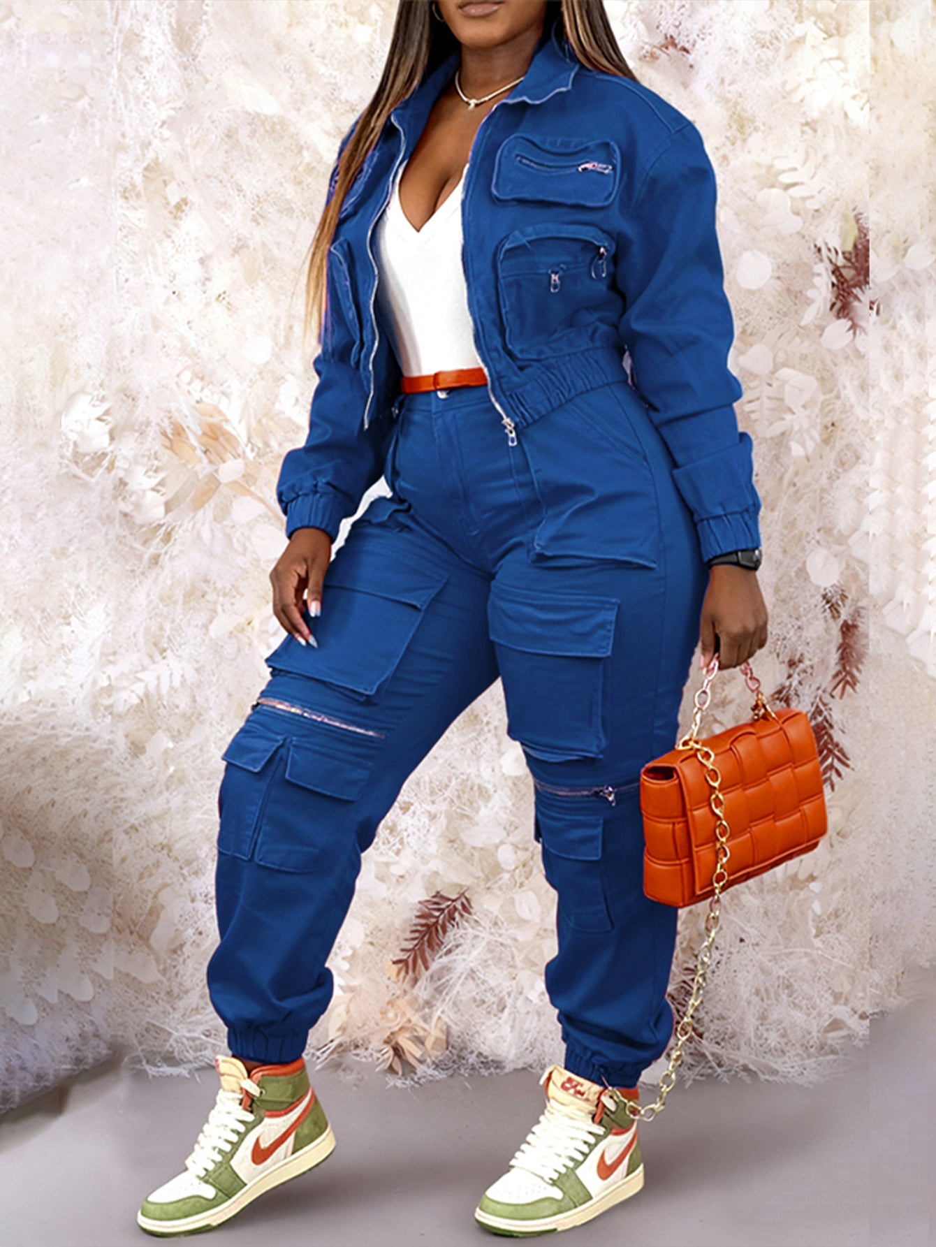 Casual Flap Pockets Cargo Joggers