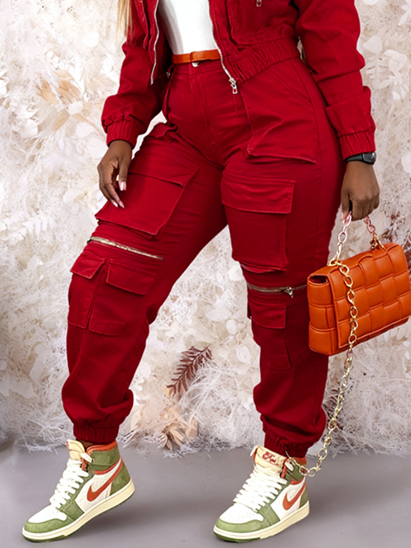 Casual Flap Pockets Cargo Joggers