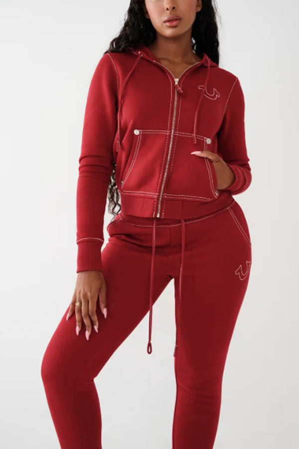 Stylish Figure Graphic Top & Pants Set