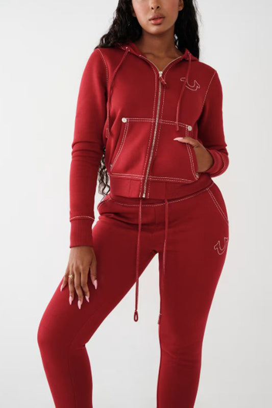 Stylish Figure Graphic Top & Pants Set