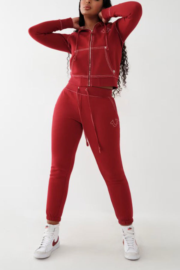 Stylish Figure Graphic Top & Pants Set