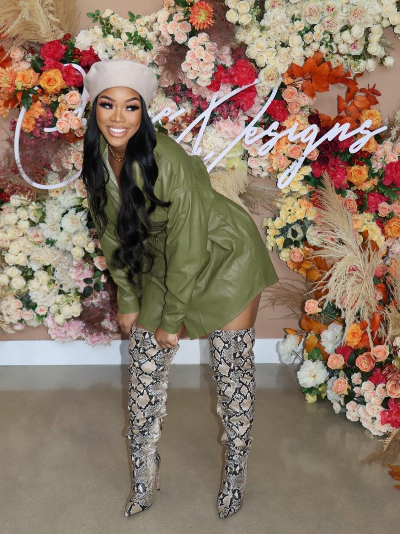 Chic Single Breasted Shirt Collar Dress