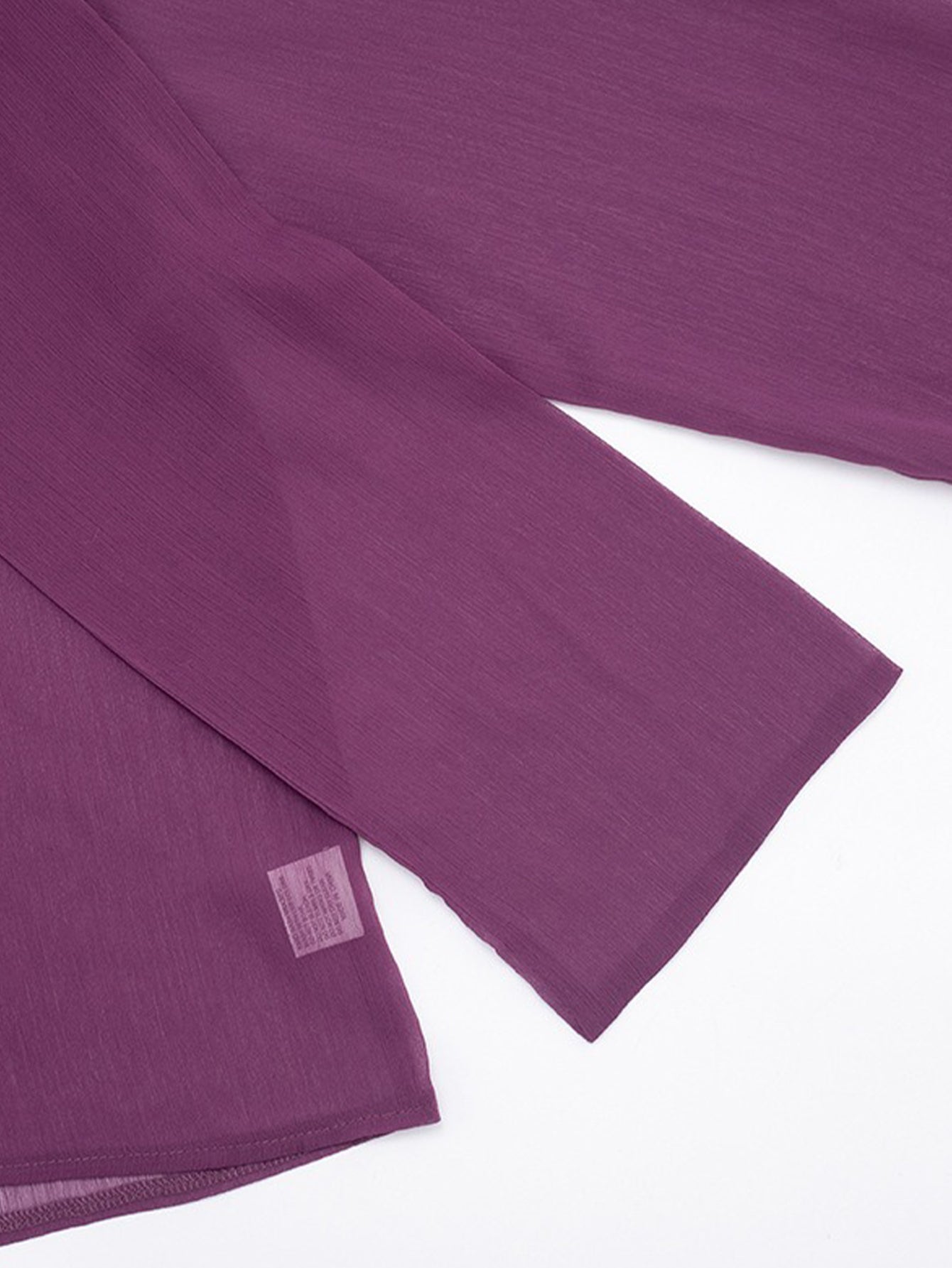 Elegant Tie Collar Top & Pants Set