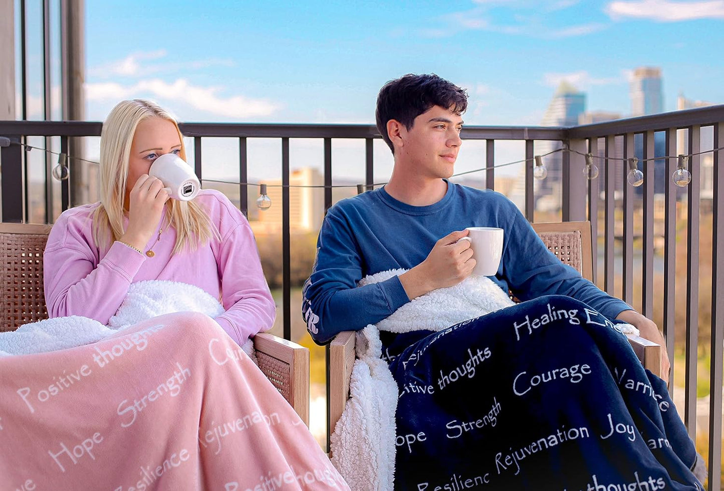 Love print soft and comfortable blanket