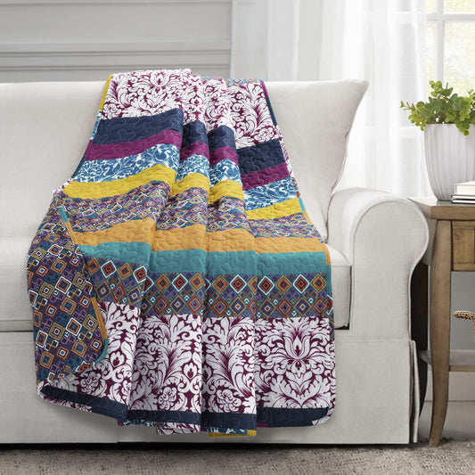 Bohemian Striped Printed Blanket