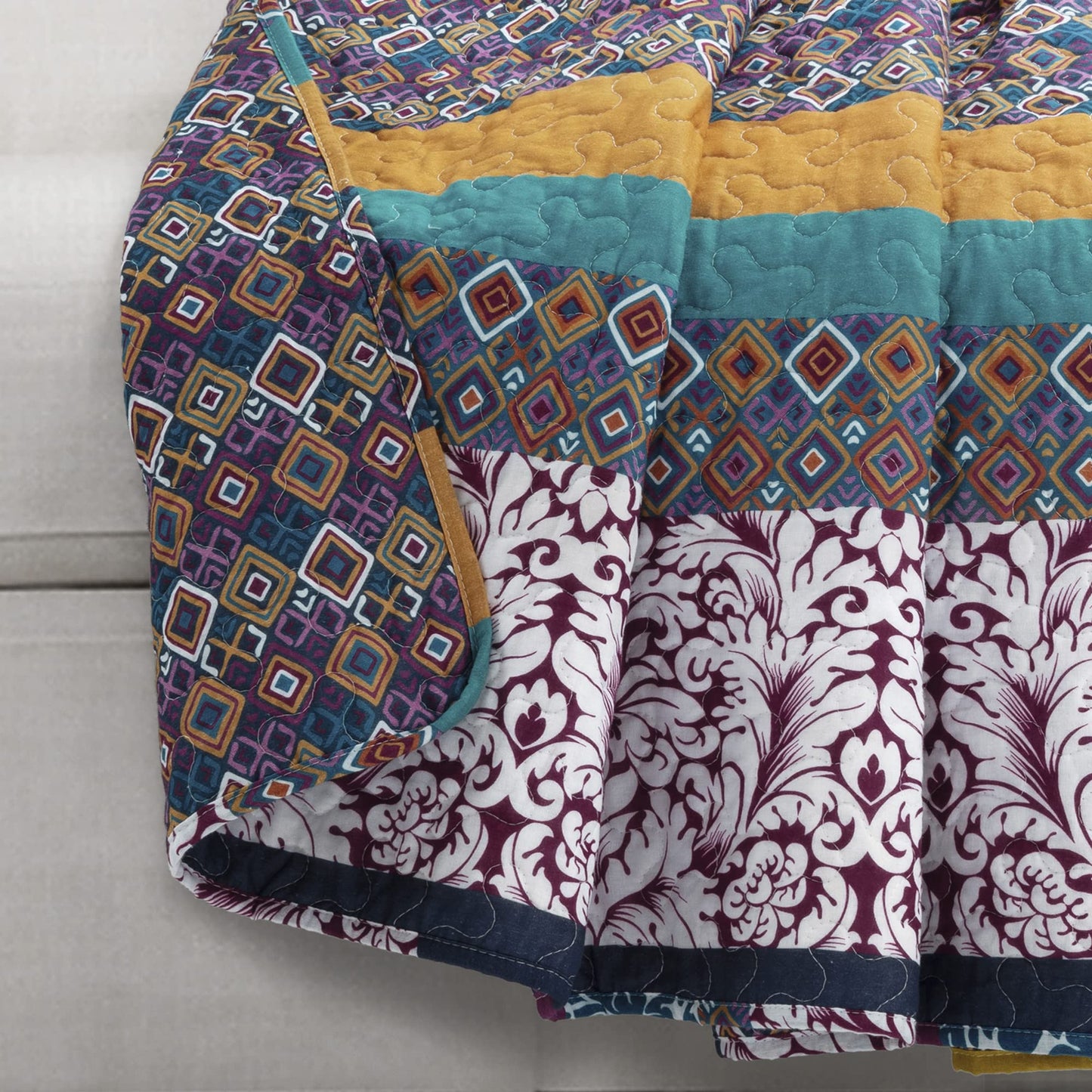 Bohemian Striped Printed Blanket