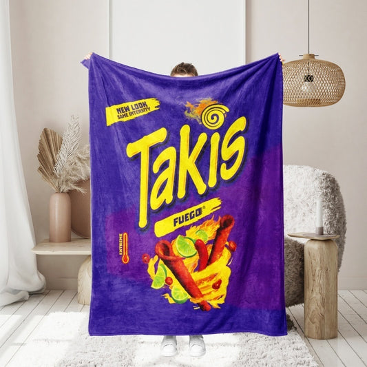Cartoon Snacks, Printed Blankets, Nap Blankets, Office Air Conditioning Blankets