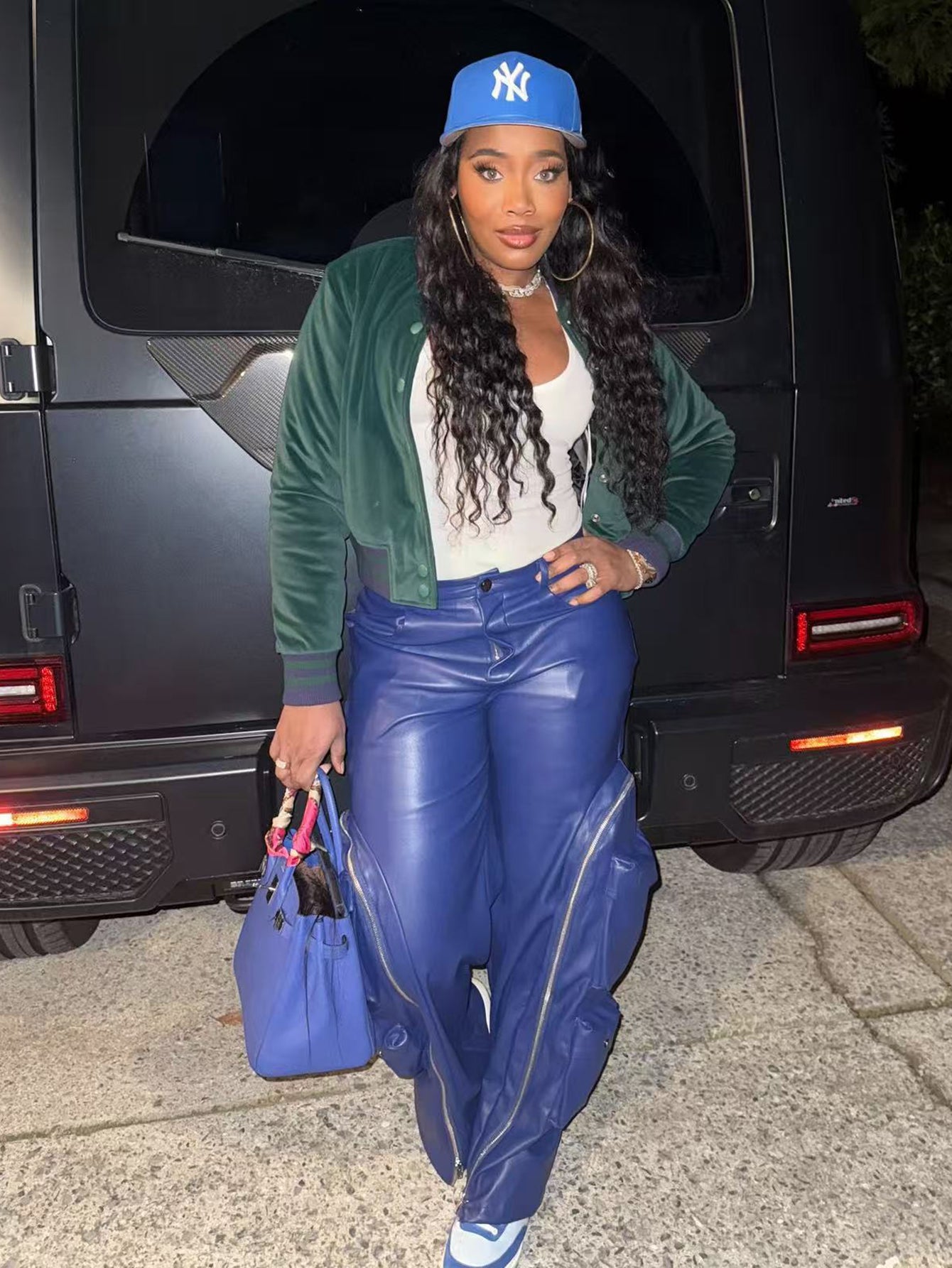 Stylish Detachable Zippered Cargo Leather Pants