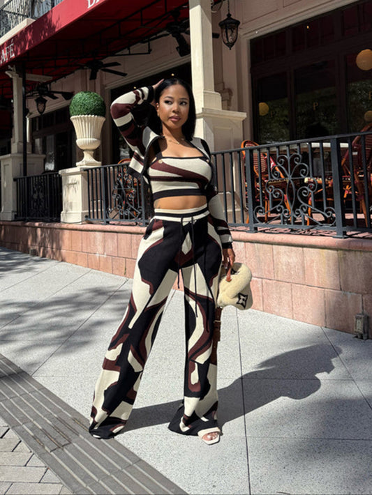 Stylish Graphic Print 3 Piece Set