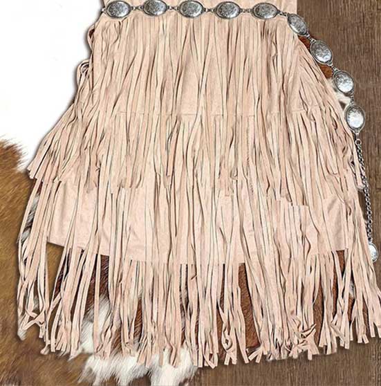 Strappy Open-back Side-zip Tiered Fringed Mini Dress