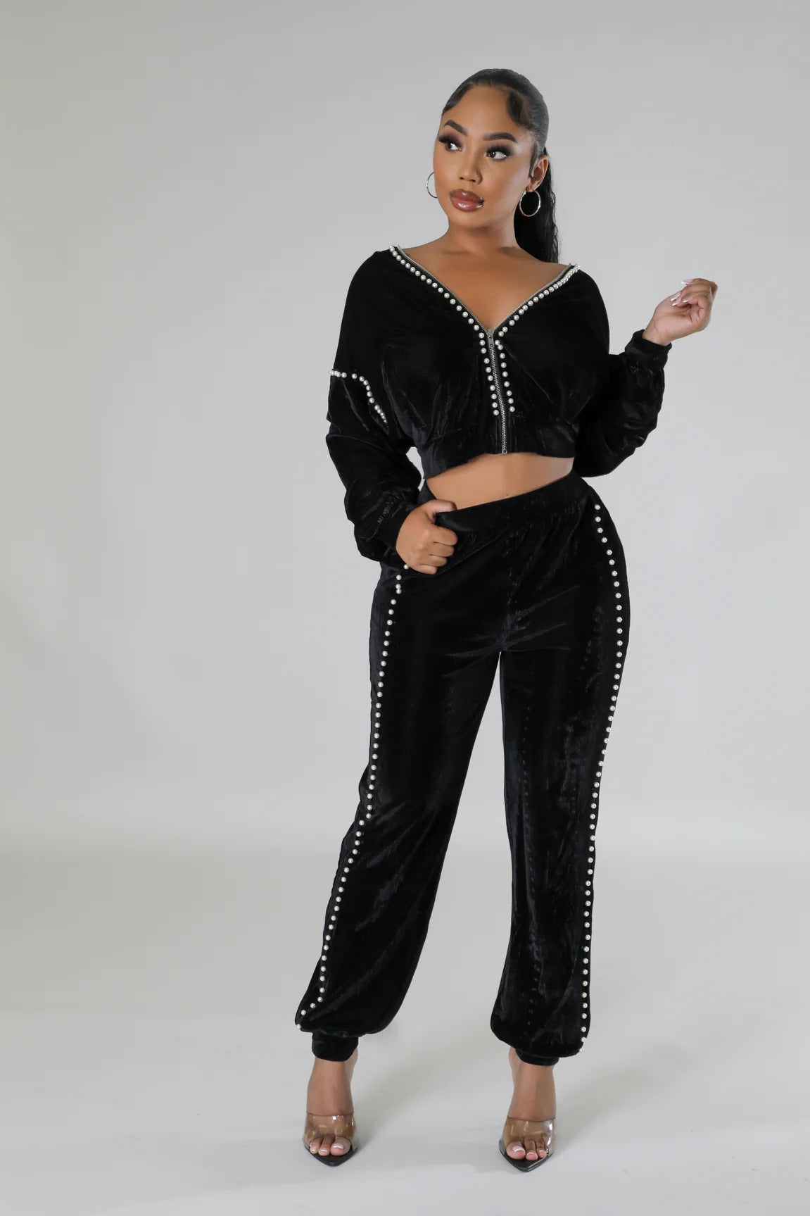 Women's Bolero Trousers Two-piece Set