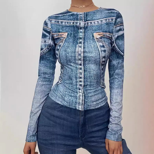 Denim Top For Women