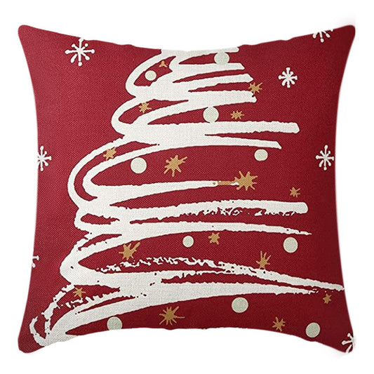 Christmas Pillow Cover Amazon Linen Pillow Printed Cushion Santa Claus Pillow Cover Black and White Grid Pillow Cover
