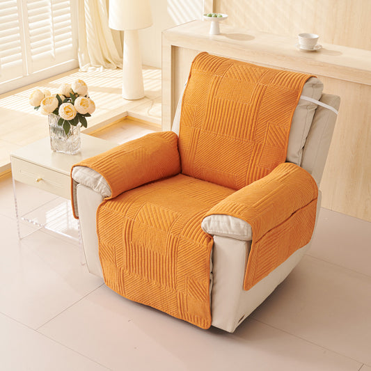 Sofa Cushion Massage Chair Cushion Autumn and Winter Plush High-End Anti Slip Head First-Class Cabin Single Seat Sofa Cushion