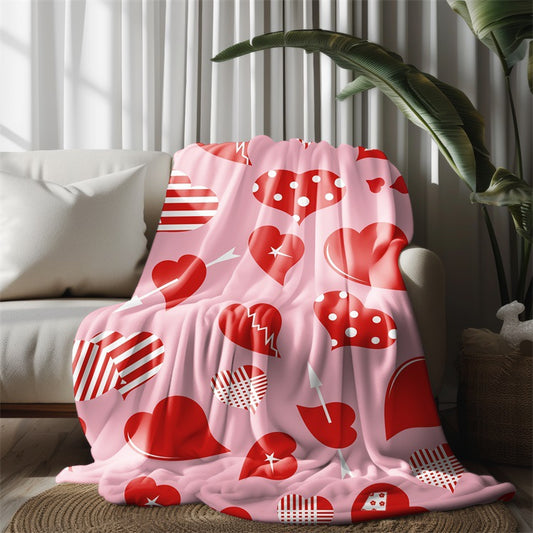 Printed ultra soft and comfortable small blanket, air conditioning blanket, sofa blanket