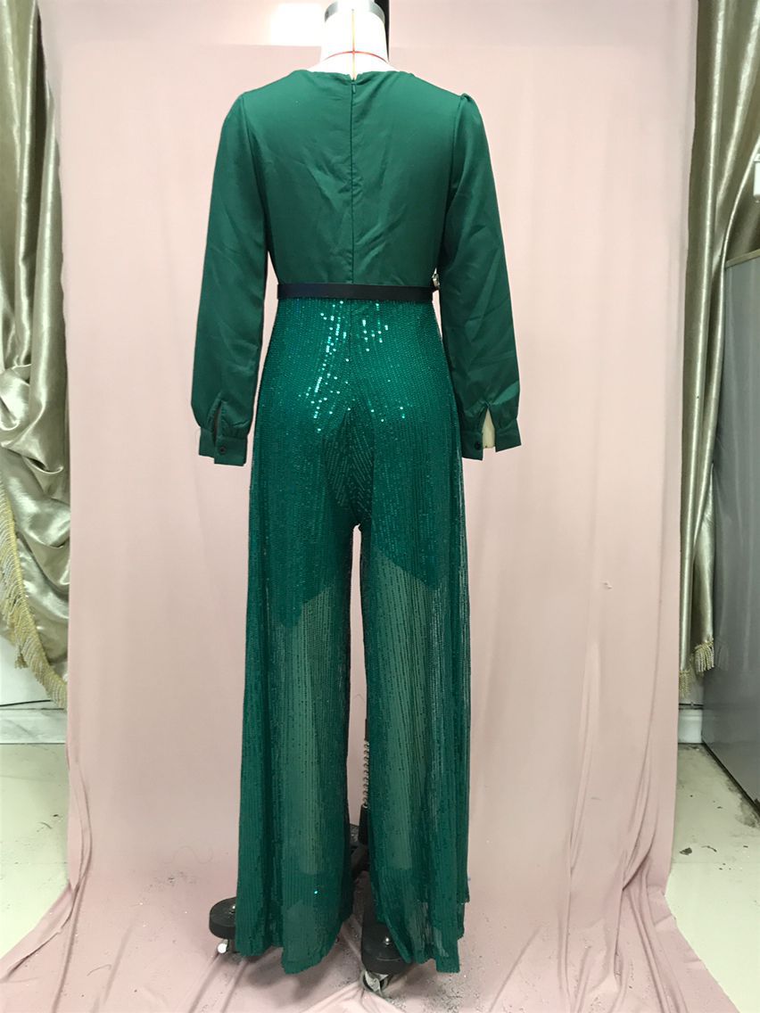 Elegant Sequined Jumpsuit