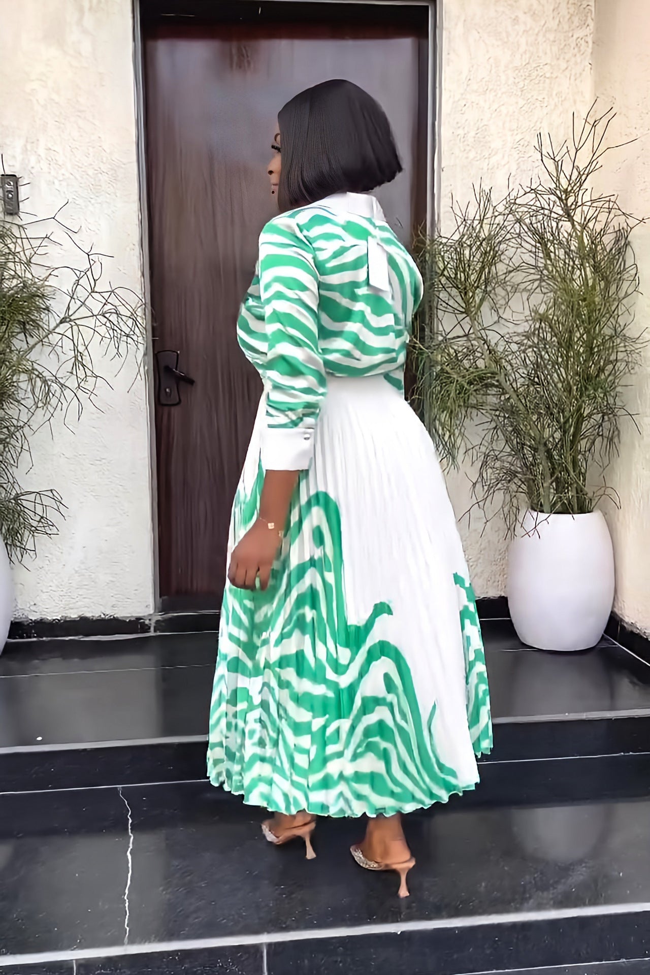 Women's Blouse, Skirt, Two-piece Set