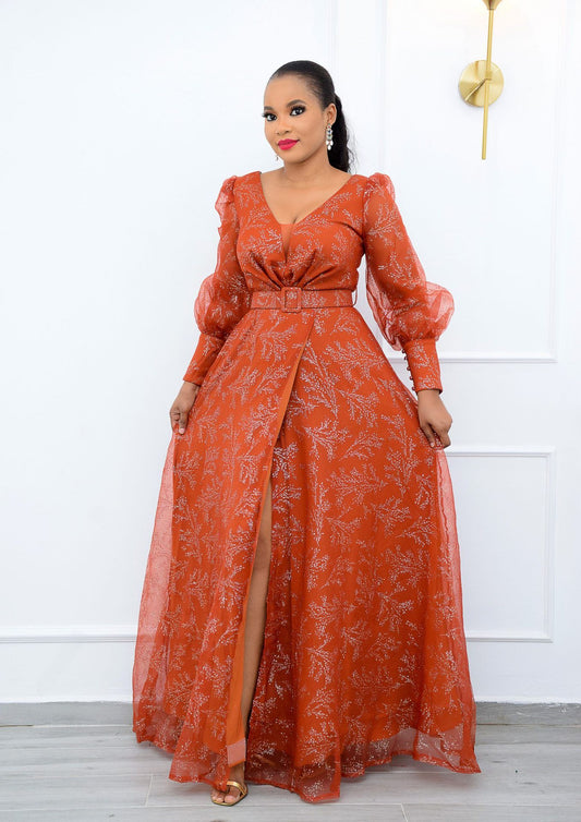 Temperament Commuting Loose High Waist Long Dress