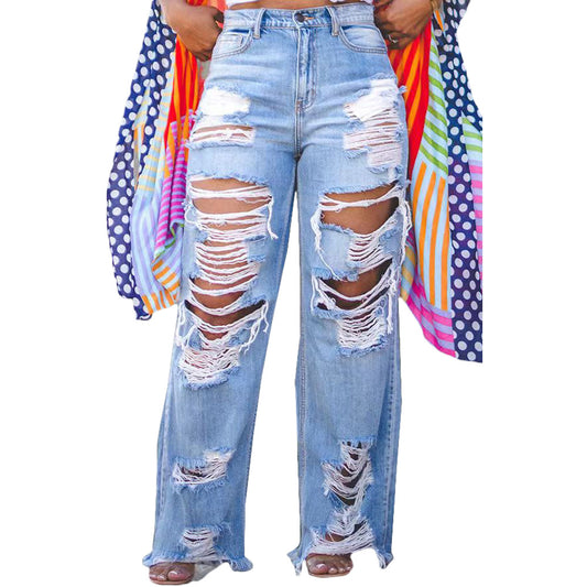 Fashionable Burnout Jeans