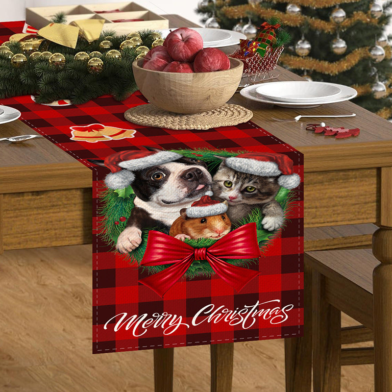 Christmas Print Table Runner